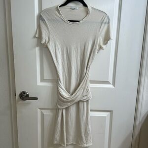 James Perse off white t shirt dress